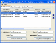 Password Recovery Engine for Outlook Express screenshot